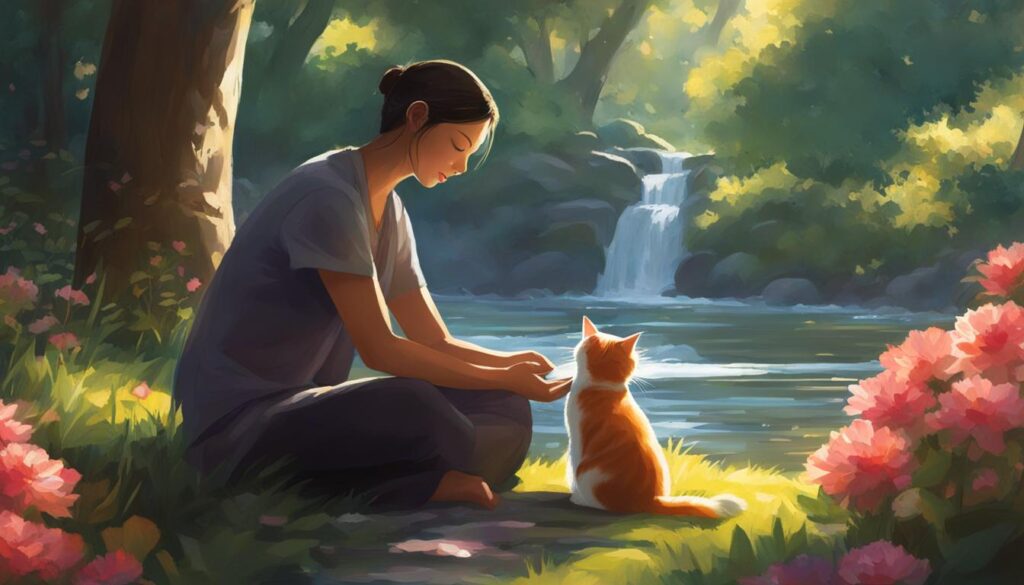 therapeutic benefits of meditating with cats