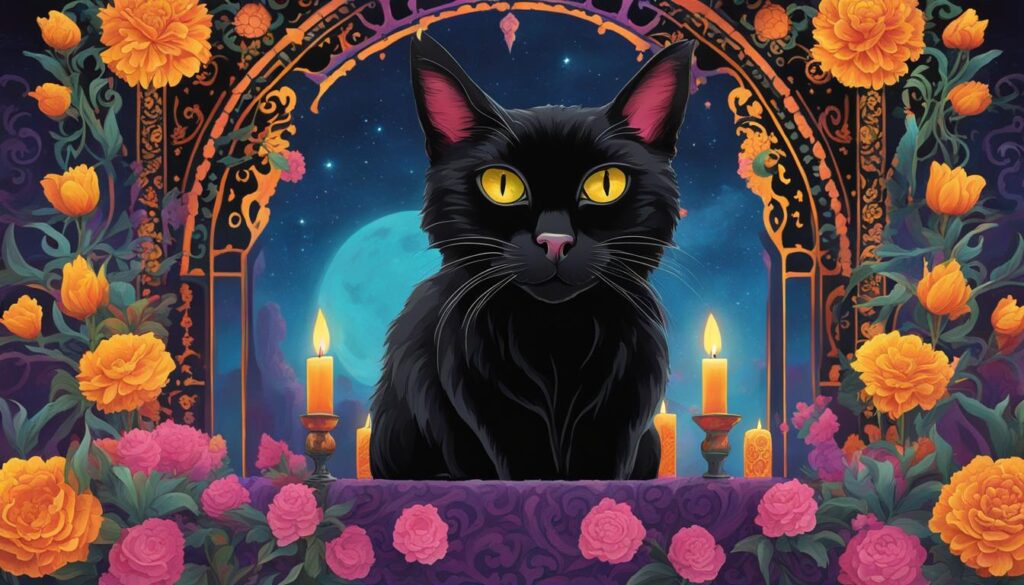 Cat representations in Day of the Dead art