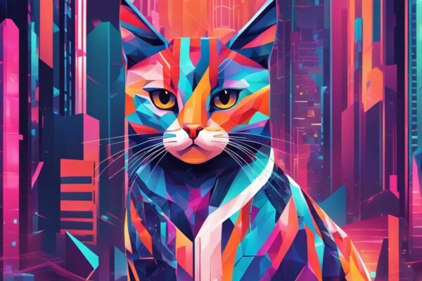 Cats in digital art and animation