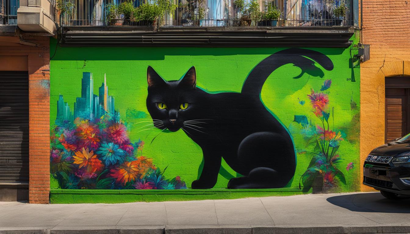 Cats in street art