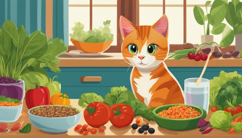 Nutritionally balanced vegan cat diet