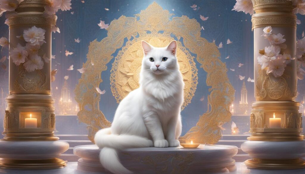 Symbolism of white cats