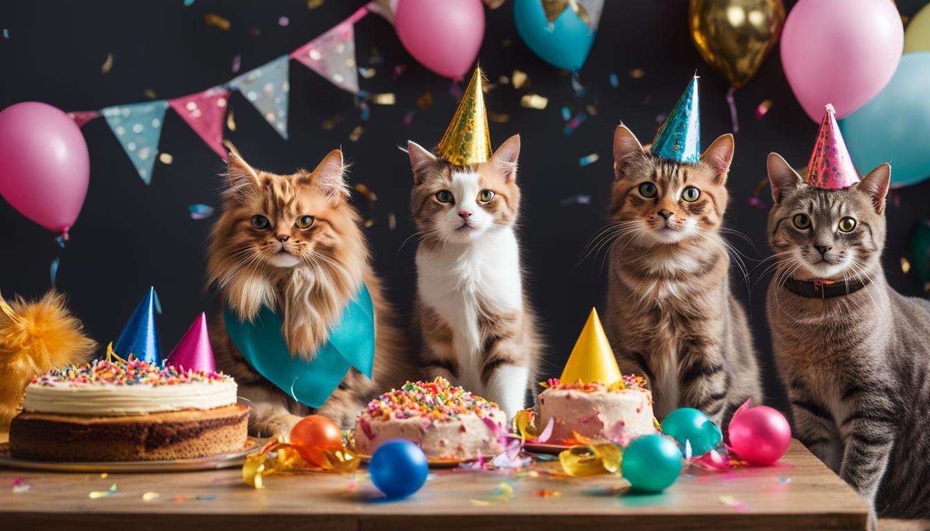 celebrating milestones with cats