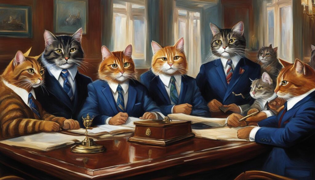 Cats in Satirical Paintings