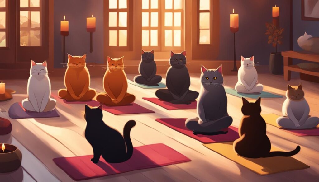 Cats in Yoga and Meditation
