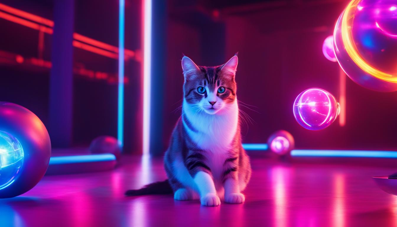 Cats in interactive art installations