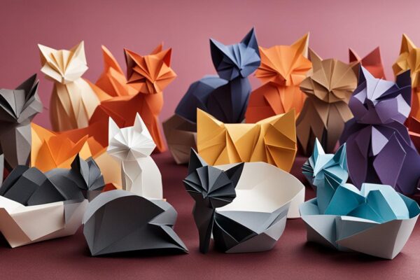 Cats in paper art